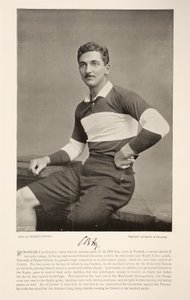 有名なサッカー選手のCBフライ、1895年 作： English Photographer